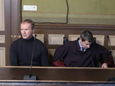 &Scaron;e nikdar kaznovanega Marka Kuharja (levo) so obsodili na pogojno kazen. Foto: Slovenske novice&nbsp;