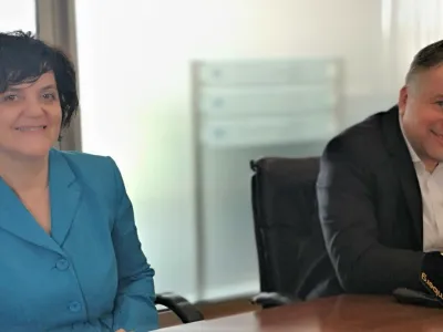 Cinkarna Celje, tehnična direktorica Nikolaja Podgor&scaron;ek Selič in predsednik uprave Ale&scaron; Skok