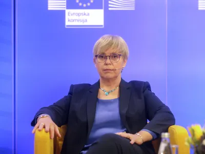 predsednica republike Nata&scaron;a Pirc Musar - 02.03.2023 &ndash; Obisk podpredsednice Evropske komisije Vere Jourove &ndash; okrogla miza Svobodni mediji: branik pred dezinformacijami v času vojne - leto dni po začetku ruskega napada na Ukrajino govorili o pomenu svobodnih medijev za boj proti dezinformacijam. //FOTO: Jaka Gasar