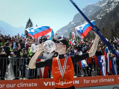 Žiga Jelar- 27.03.2022 &ndash; Smučarski skoki Planica 2022 - FIS finale svetovnega pokala v poletih &ndash; posamična tekma//FOTO: Luka Cjuha
