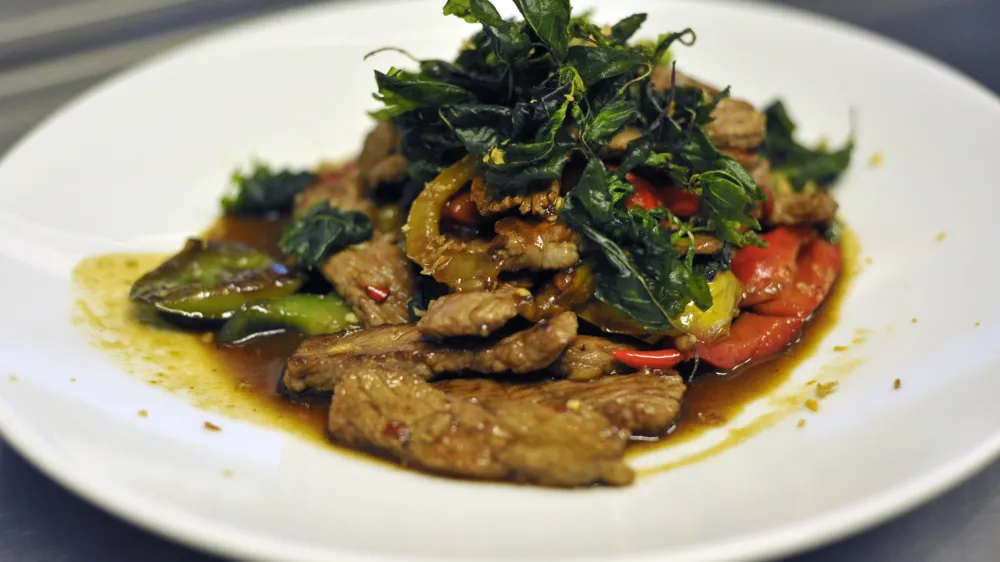 - ilustrativna fotografijatajska jed, serviranje, postrežena jed, postrežba, azijska hrana, azijska jedAzijska in tajska "fusion" restavracija DA BUDA, &Scaron;ubičeva 1A v Ljubljani -  //FOTO: Tomaž Zajel&scaron;nik