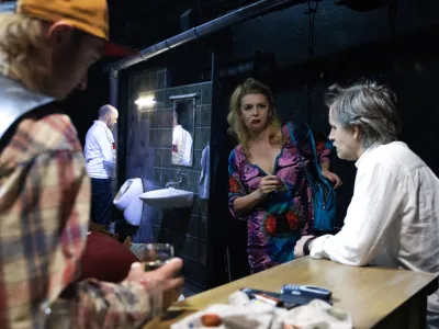 Pre&scaron;ernovo gledali&scaron;če Kranj: <br>Milan Ram&scaron;ak Marković <br>DEŽEVEN DAN V GURLITSCHU <br>Režiser Sebastijan Horvat