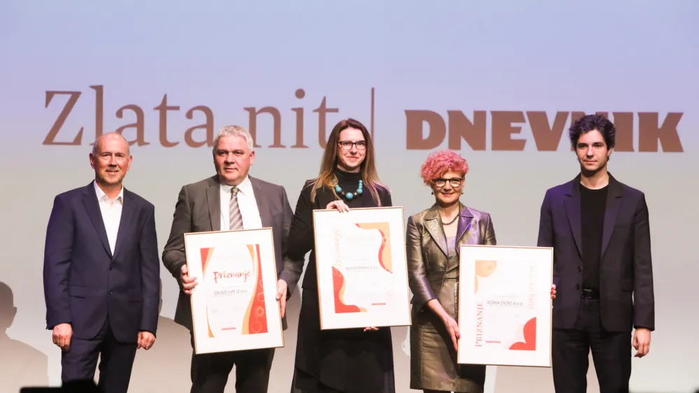 - 30.03.2023 -&nbsp;Zlata nit&nbsp;2023 - medijsko-raziskovalni projekt časnika Dnevnik -&nbsp;izbor najbolj&scaron;ih zaposlovalcev &ndash; zaključni dogodek -&nbsp;//FOTO: Bojan Velikonja