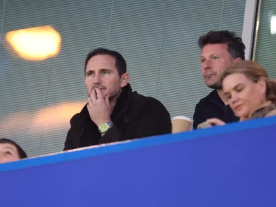 Soccer Football - Premier League - Chelsea v Liverpool - Stamford Bridge, London, Britain - April 4, 2023 Former Chelsea player and manager Frank Lampard is seen inside the stadium before the match REUTERS/David Klein EDITORIAL USE ONLY. No use with unauthorized audio, video, data, fixture lists, club/league logos or 'live' services. Online in-match use limited to 75 images, no video emulation. No use in betting, games or single club /league/player publications. Please contact your account representative for further details.