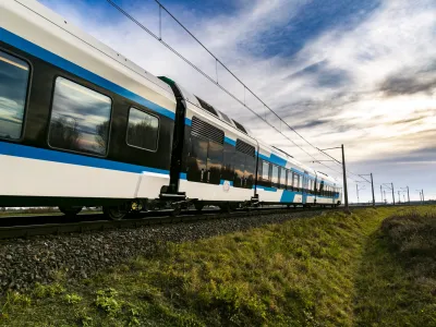 Ljubljana.<br>Novi vlaki svicarskega proizvajalca Stadler.<br>Foto: Slovenske zeleznice