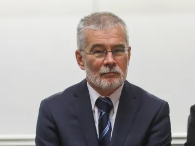 prof.dr. Igor &Scaron;vab, dekan Medicinske fakultete UL- 19.01.2023 &ndash; Medicinska fakulteta Univerze v Ljubljani (MF UL) - novi Center za učenje kliničnih ve&scaron;čin za področje dentalne medicine (CUKV-DM), Corytkova ulica 2 //FOTO: Bojan Velikonja