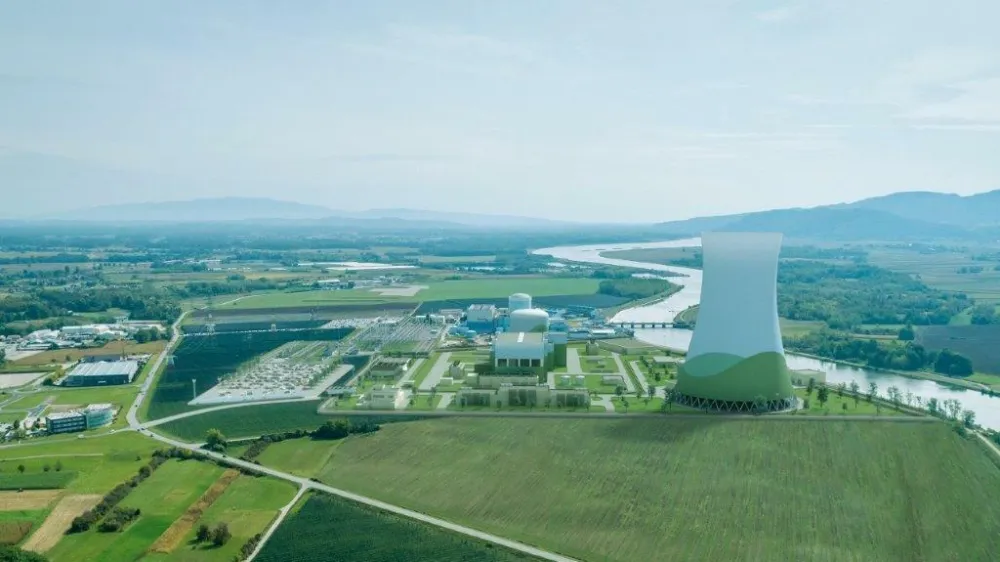 Tako naj bi bil videti načrtovani, a nikoli potrjeni novi jedrski blok v Kr&scaron;kem. O tem, ali bo v resnici zgrajen, se bomo v Sloveniji odločili okrog leta 2027.