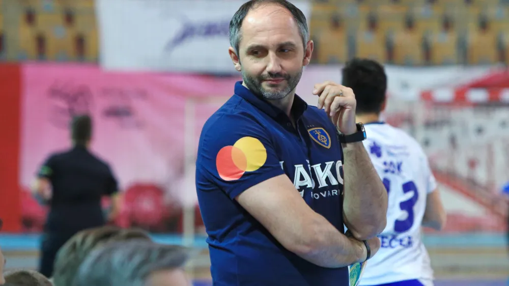 Maribor - Dvorana Lukna - &Scaron;port - Rokomet - Maribor Branik - Celje Pivovarna La&scaron;ko - Portret - trener CPL Alem Toskić - - Avtor: Andrej Petelin&scaron;ek