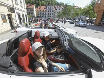 - 21.05.2023 &ndash; Center za usposabljanje, delo in varstvo Dolfke Bo&scaron;tjančič, Draga - dobrodelna vožnja otrok s posebnimi potrebami s kabrioleti v organizaciji Dru&scaron;tva Zerotoppers, //FOTO: Luka Cjuha