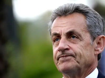 FILE PHOTO: Former French President Nicolas Sarkozy is pictured during a visit in Nice, France, January 13, 2020.  REUTERS/Eric Gaillard/File Photo