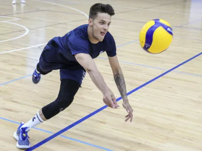 - 08.05.2023 &ndash; mo&scaron;ka odbojkarska reprezentanca - priprave za nastop v svetovni ligi narodov &ndash; trening - //FOTO: Jaka Gasar