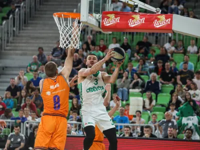 - 03.06.2023 &ndash; ko&scaron;arka - Cedevita Olimpija: Helios Suns, liga Nova KBM, finale, 2. tekma: //FOTO: Bojan Velikonja 
