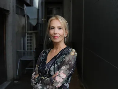 - 01.06.2023 - Vilma &Scaron;tritof, dramaturginja, kritičarka in publicistka - selektorica tekmovalnega programa 58. FBS - Festival Bor&scaron;tnikovo srečanje, //FOTO: Bojan Velikonja