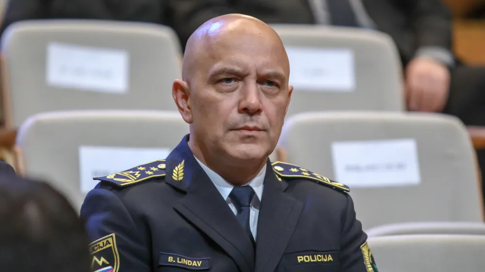 v. d. generalnega direktorja policije Bo&scaron;tjan Lindav- 23.12.2022 - Dan samostojnost in enotnosti 2022 - osrednja državna slovesnost - proslava&nbsp;//FOTO: Luka Cjuha