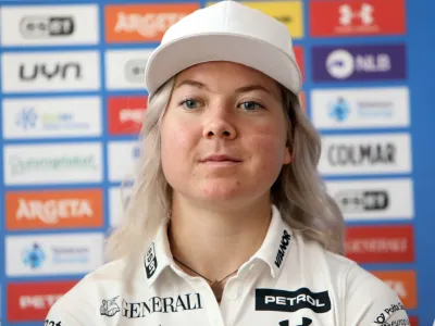 alpska smučarka Meta Hrovat <br><br>- 20.06.2023 &ndash; Smučarska zveza Slovenije - podpis pogodbe SZS in Atlantic Droga Kolinska<br><br>//FOTO: Tomaž Skale<br>