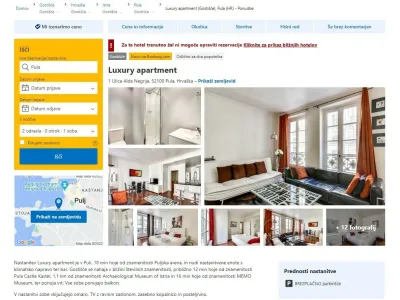 Primer lažnega oglasa na Bookingu, ki je videti povsem &raquo;resničen&laquo;. Foto: Varni na internetu