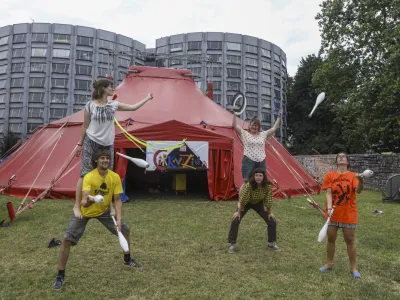 27.06.2023 - cirku&scaron;ki festival v Ljubljani - Cirkovizija 23.6 do 7.7. 2023 na Ambroževem trguFoto: Luka Cjuha