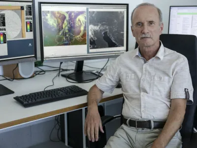 - 29.06.2023 - Janez Marko&scaron;ek, meteorolog - legendarni vremenoslovec iz Agencije RS za okolje ob upokojitvi<br> <br>//FOTO: Jaka Gasar