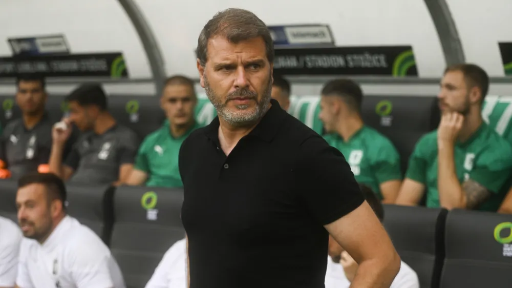 Joao Henriques, trener- 02.07.2023 &ndash; Prijateljska tekma Olimpija Ljubljana: Hajduk Split //FOTO: Nik Erik Neubauer