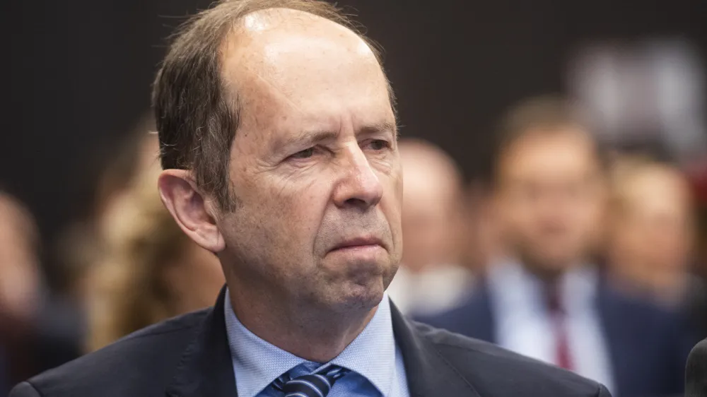 Du&scaron;an Mramor - 17.12.2019<br>Ljubljana, Hotel Intercontinental.<br>Dogodek ob 30-letnici Ljubljanske borze.<br>Nekdanji financni minister Dusan Mramor.