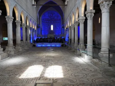 Oglej, bazilika,mozaik, koncert