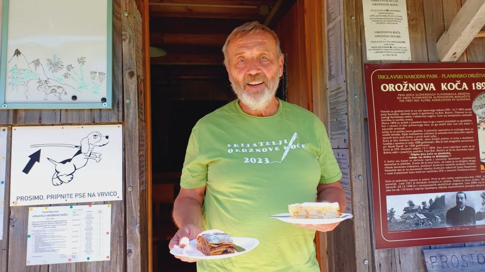 Franci Begu&scaron;, oskrbnik Orožnove koče