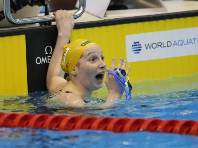 Avstralka Mollie O'Callaghan je za svetovni rekord prejela ček v vi&scaron;ini 30.000 ameri&scaron;kih dolarjev.&nbsp;