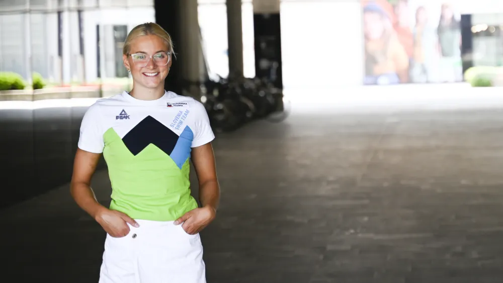 KLANČAR Neža- 11.07.2023 &ndash; Plavalna zveza Slovenije (PZS) &ndash; plavalna reprezentanca pred odhodom na plavalno svetovno prvenstvo v Fukuoki na Japonskem &ndash; plavalci - //FOTO: Nik Erik Neubauer