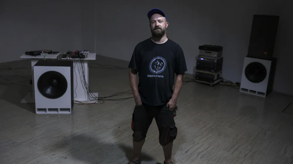 - 03.08.2023 &ndash; umetnik Alwin Weber //FOTO: Jaka Gasar