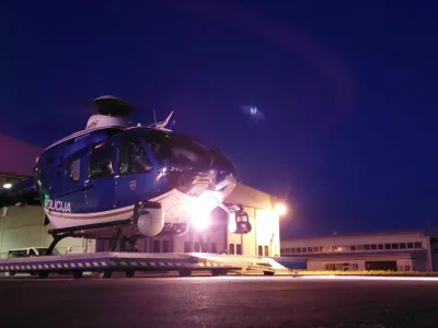 Policijski helikopter, nočna re&scaron;evalna akcija