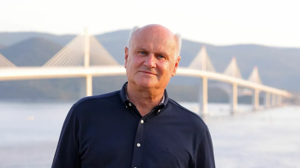 26.07.2022., Komarna - Sluzbeno otvorenje Peljeskog mosta. Projektant Peljeskog mosta Marjan Pipenbaher Photo: Miroslav Lelas/PIXSELL