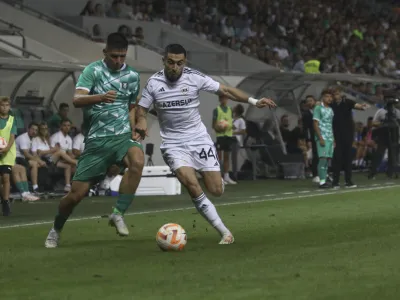 Svit Se&scaron;lar- 24.08.2023 &ndash; nogomet - Olimpija: Qarabag, evropska liga, kvalifikacije, prva tekma - 4. krog: //FOTO: Luka Cjuha