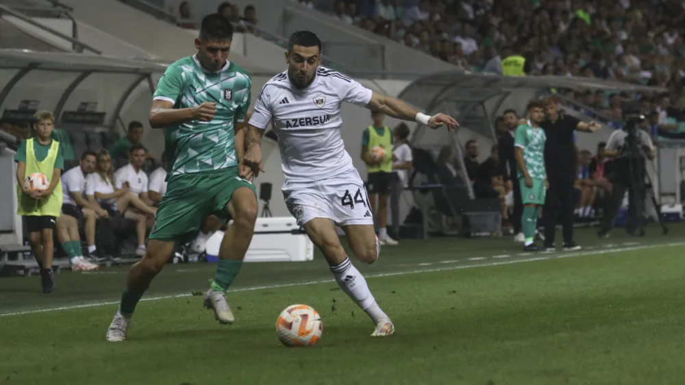Svit Se&scaron;lar- 24.08.2023 &ndash; nogomet - Olimpija: Qarabag, evropska liga, kvalifikacije, prva tekma - 4. krog: //FOTO: Luka Cjuha
