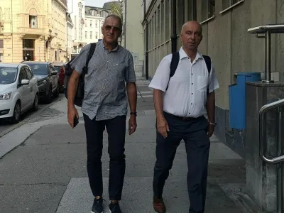 Bojan Veselinovič in odvetnik Fi&scaron;er, sodi&scaron;če Celje avgust 2023