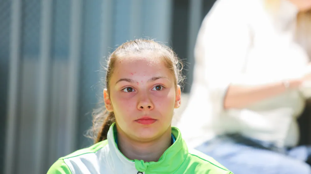 Lucija Hribar- 16.10.2018 &ndash; Gimnastična zveza Slovenije (GZS) &ndash; reprezentanca pred svetovnim prvenstvom v &scaron;portni gimnastiki //FOTO: Bojan Velikonja
