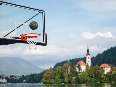 Bled.<br>Grosbasketov mednarodni turnir 3x3 za mlade Luka 2 Bled.<br>Foto: Nik Bertoncelj