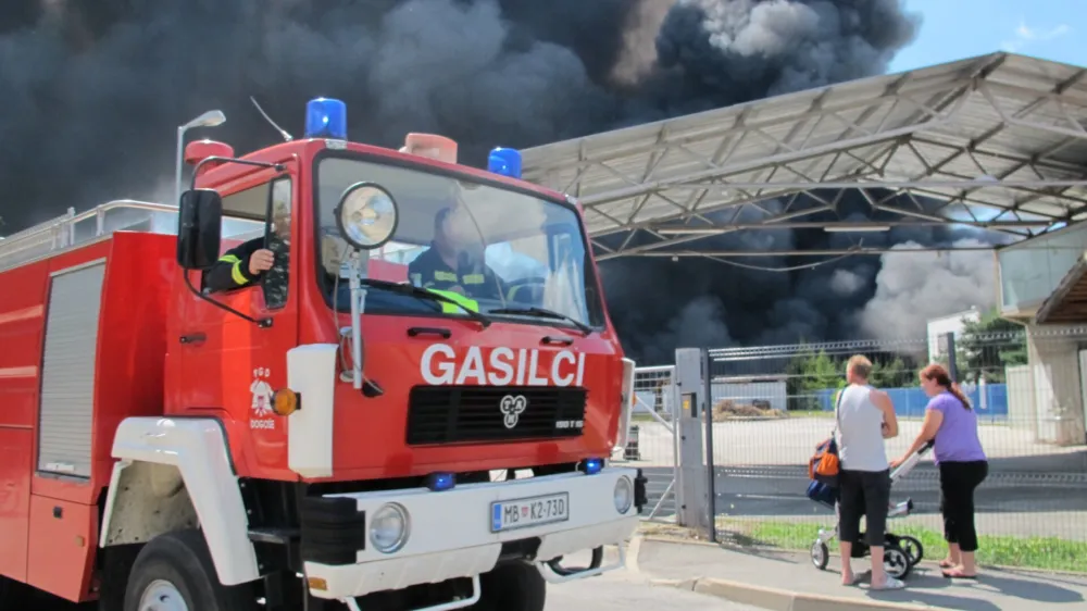 Požar Gorenje Surovina Maribor