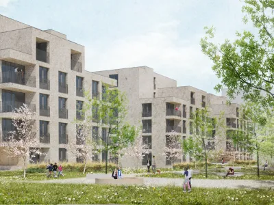 Ljubljanski stanovanjski sklad i&scaron;če izvajalca za gradnjo soseske v Zvezni ulici, kjer bo v &scaron;tirih stolpičih 87 stanovanj. W Javni stanovanjski sklad MOL