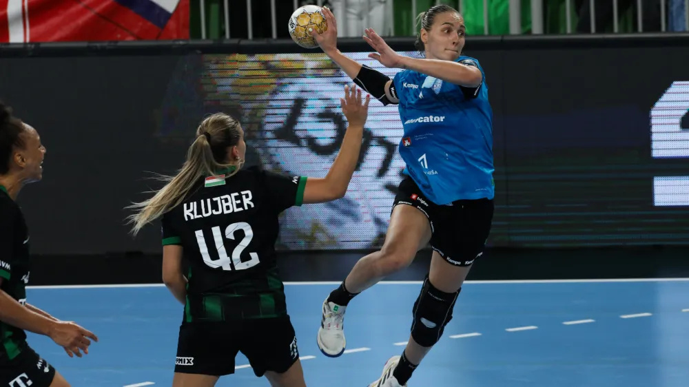 - Daria Dmitrieva- 23.09.2023 &ndash; rokomet - Krim Mercator: Ferencvaros, liga prvakinj, 3. krog: skupina B //FOTO: Bojan Velikonja