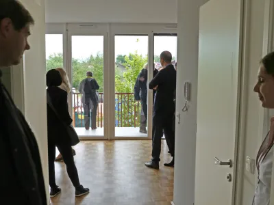 - 19.05.2016 - nova stanovanjska soseska Dolgi most, Ob progi 3 v Ljubljani - neprofitna stanovanja Javnega stanovanjskega sklada Mestne občine Ljubljana (MOL) - nepremičnine//FOTO: Bojan Velikonja