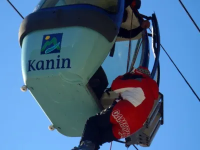 re&scaron;evanje iz kabine na Kaninu