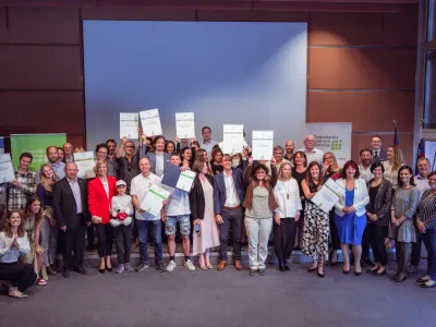 Zbornica osrednjeslovenske regije je v partnerstvu z ministrstvom za gospodarstvo, turizem in &scaron;port ter Spiritom Slovenija junija podelila priznanja najbolj&scaron;im inovacijam v regiji za leto 2023. F Tadej Kreft