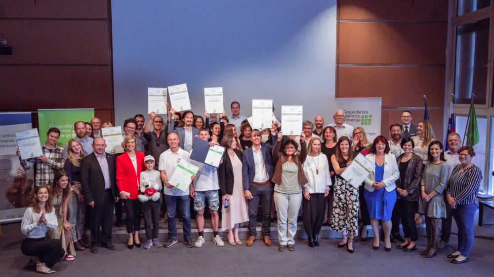 Zbornica osrednjeslovenske regije je v partnerstvu z ministrstvom za gospodarstvo, turizem in &scaron;port ter Spiritom Slovenija junija podelila priznanja najbolj&scaron;im inovacijam v regiji za leto 2023. F Tadej Kreft