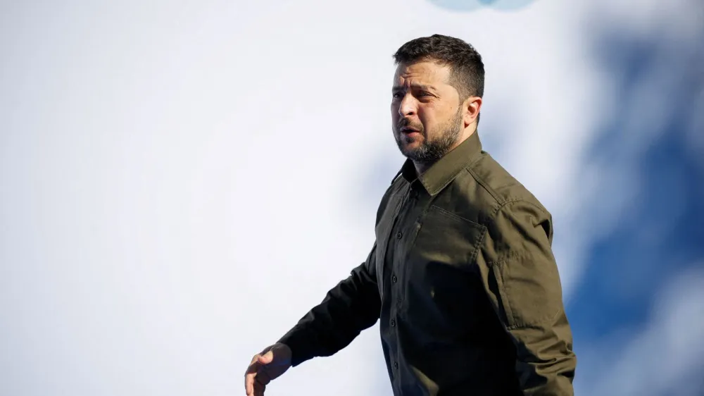 FILE PHOTO: Ukraine's&nbsp;President&nbsp;Volodymyr Zelenskiy&nbsp;attends the European Political Community Summit in Granada, Spain October 5, 2023. REUTERS/Juan Medina/File Photo