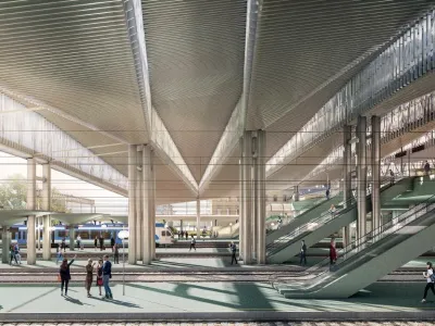 Vizualizacija Potni&scaron;kega centra Ljubljana.&nbsp;