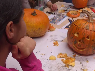 Jesenske počitnice - Ljubljana - buče - JZ Mladi zmaji