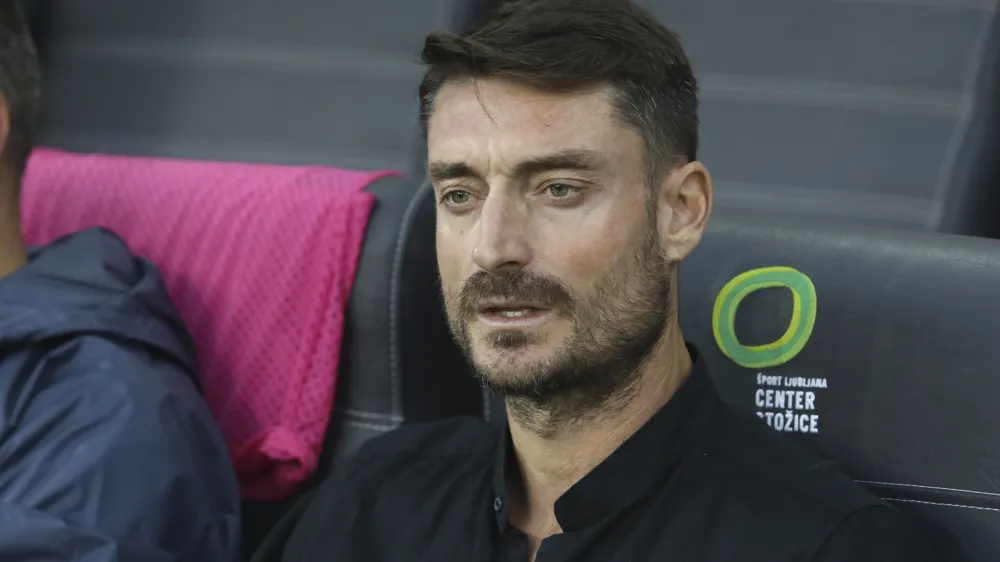 trener Celja Albert Riera- 10.08.2023 &ndash; nogomet - Celje: Neman Grodno, konferenčna liga, kvalifikacije, prve tekme 3. krog: //FOTO: Luka Cjuha