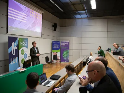 Deep Tech Demo Day je predstavljal tudi zaključek programa Labs to Market, ki ga je Ljubljanski univerzitetni inkubator izvedel že četrto leto pod okriljem EIT Health. (Foto: LUI) 