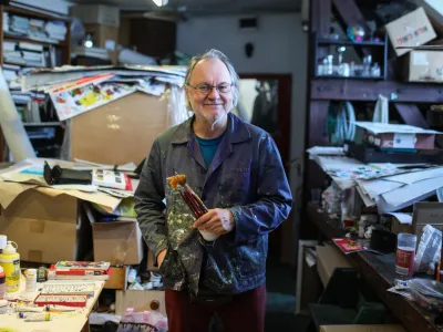 Milan Erič, stripar, ilustrator in profesor na Akademiji za likovno umetnost.&nbsp;