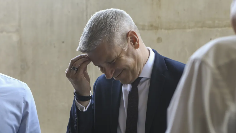 predsednik uprave Dars Valentin Hajdinjak- 09.06.2023 &ndash; odprtje Lesko&scaron;kove ceste in priključka ljubljanske obvoznice -  //FOTO: Luka Cjuha